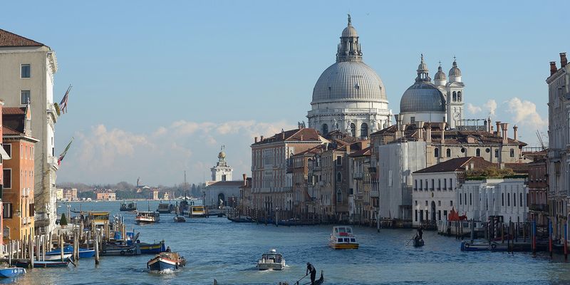 The Grand Canal in Venice with Santa Maria della Salute