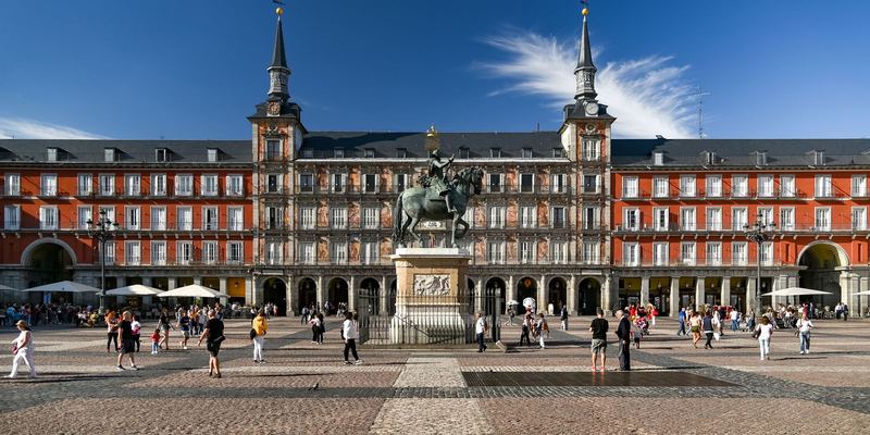Plaza Mayor in central Madrid