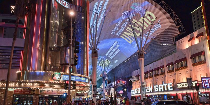 Neon signs on Fremont Street in downtown Las Vegas